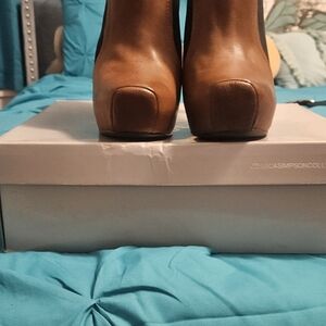 Jessica Simpson Tan Ankle Booties